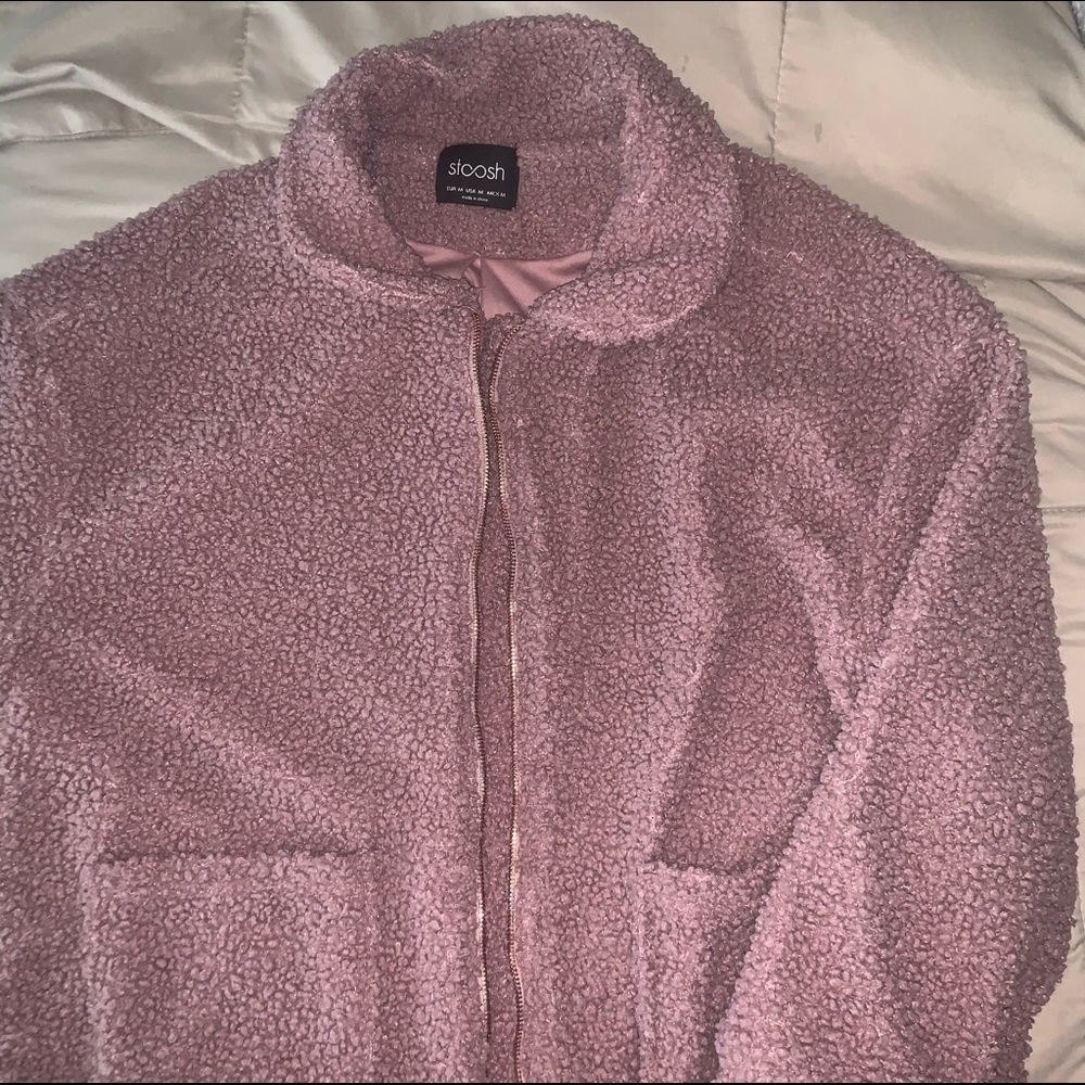 Mauve teddy coat